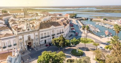 Stadt Faro in der Algarve
